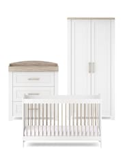 Silver Cross 3 Piece White Valencia Furniture Set - Image 1 of 6