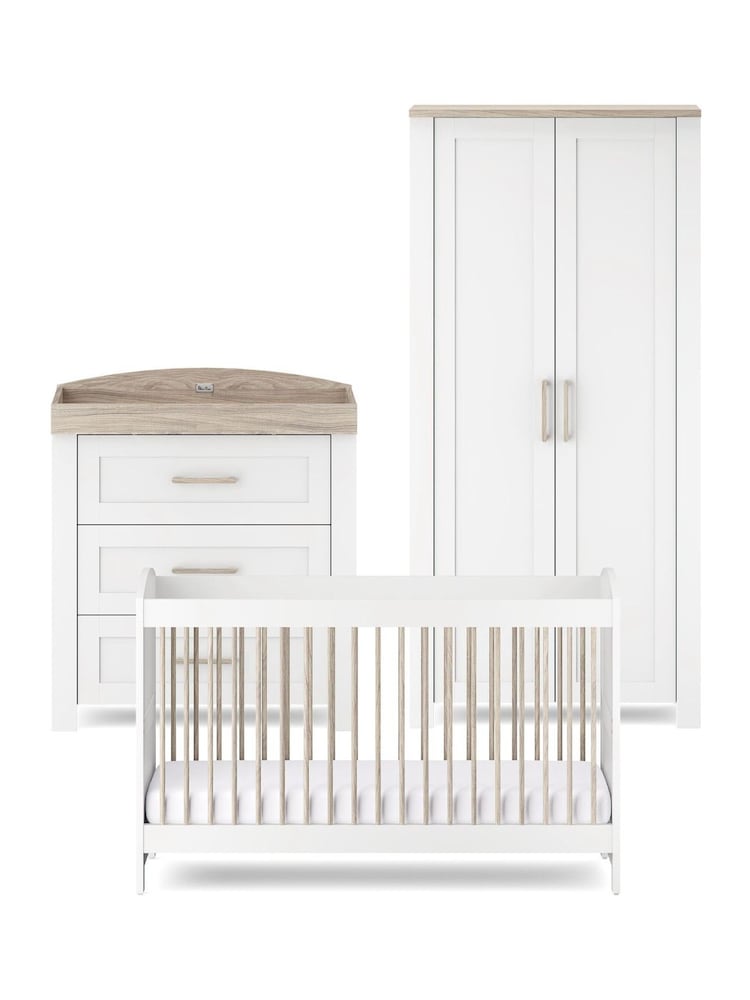 Silver Cross 3 Piece White Valencia Furniture Set - Image 1 of 6