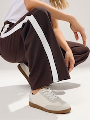 Long Tall Sally Brown Side Stripe Trousers - Image 4 of 4