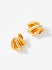 Mint Velvet Gold Plated Wave Earrings - Image 2 of 3