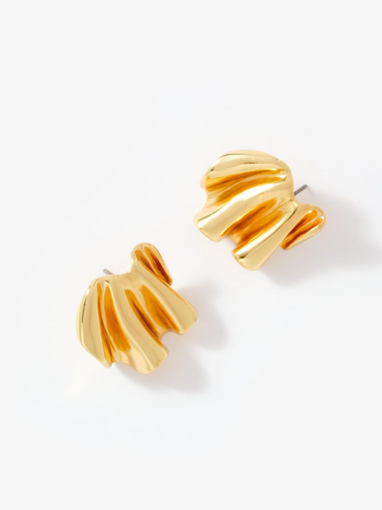 Mint Velvet Gold Plated Wave Earrings - Image 2 of 3 Mint Velvet Gold Plated Wave Earrings - Image 2 of 3