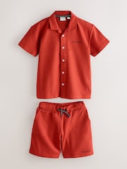 Baker by Ted Baker Textured  Shirt and Shorts Set - Image 1 of 5