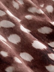 Brown Deer Print Relaxed Long Sleeve Cotton Lightweight Shirt - Image 7 of 7