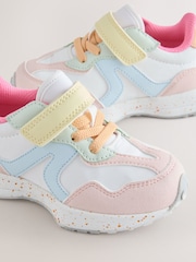 Multi Pastel Elastic Lace Touch Fasten Trainers - Image 5 of 5