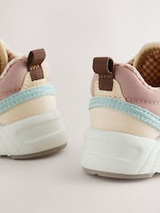 Multi Neutral Standard Fit (F) Elastic Lace Touch Fasten Trainers - Image 3 of 5