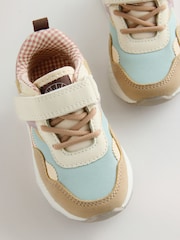 Multi Neutral Standard Fit (F) Elastic Lace Touch Fasten Trainers - Image 5 of 5