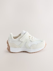 Neutral Elastic Lace Touch Fasten Trainers - Image 2 of 5