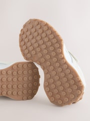 Neutral Elastic Lace Touch Fasten Trainers - Image 3 of 5