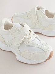 Neutral Elastic Lace Touch Fasten Trainers - Image 5 of 5