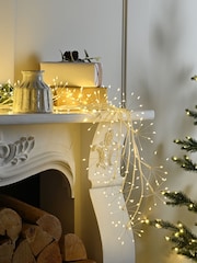 Festive White Pre Lit Microdot Branch 150cm Christmas Decoration - Image 1 of 1