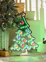 Festive 60cm Infinity Tree With Wooden Base Christmas Decoration - Image 1 of 1