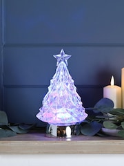 Festive 25cm Bo Lit Water Spinner Tree Colour Changing - Image 1 of 2