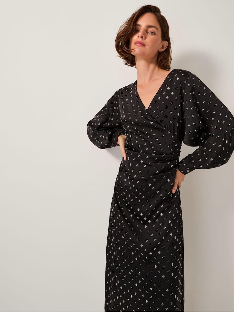 Monsoon Black Margo Hotfix Midi Tea Dress - Image 1 of 4 Monsoon Black Margo Hotfix Midi Tea Dress - Image 1 of 4