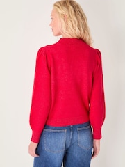 Monsoon Red Erika Gemstone Embellished Jumper - Image 2 of 6