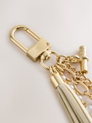 Gold Beaded Shell Bag Charm - Image 2 of 3