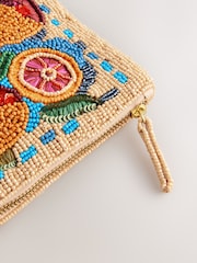 Orange Beaded Pouch - Image 4 of 5