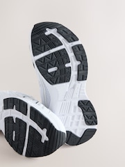 Blanc - Elastic Lace Mesh Trainers - Image 3 de 5
