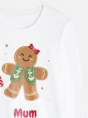 Personalised Women's Gingerbread Family Pyjamas by Stitch Style. - Image 4 of 6