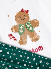 Personalised Women's Gingerbread Family Pyjamas by Stitch Style. - Image 5 of 6