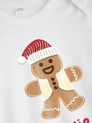 Personalised Gingerbread Baby Rompersuit by Stitch Style. - Image 3 of 6