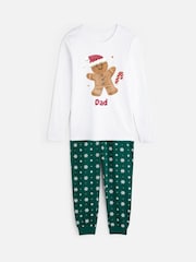 Personalised Men's Gingerbread Family Pyjamas by Stitch Style. - Image 2 of 6