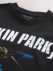 Black Linkin Park Relaxed Fit Band Graphic Print T-Shirt - Image 7 of 7