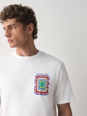White Football World Cup Relaxed Fit T-Shirt - Image 4 of 8