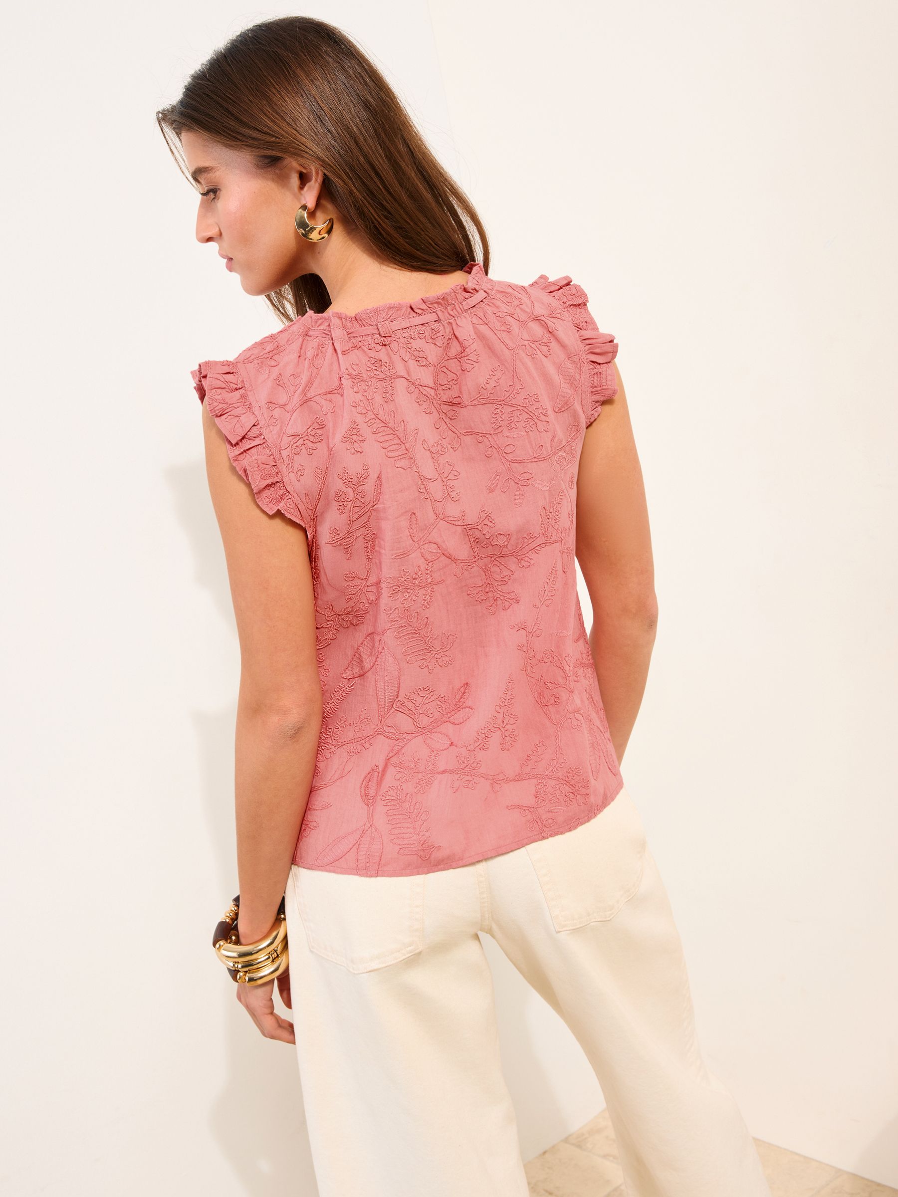 Buy Friends Like These Pink Broderie Textured Blouse from Next Canada