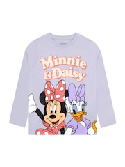 Character Blue Minnie Mouse Long Sleeve Girls T-Shirt - Image 1 of 11
