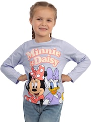 Character Blue Minnie Mouse Long Sleeve Girls T-Shirt - Image 7 of 11