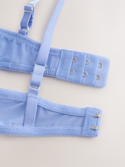Blue Padded Balcony Smoothing Lace Bra - Image 8 of 8