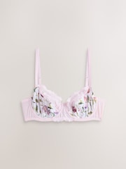 Tulip Print/Green/Cream 3 Pack Non Padded Full Cup Bras - Image 7 of 11