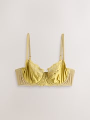 Tulip Print/Green/Cream 3 Pack Non Padded Full Cup Bras - Image 9 of 11