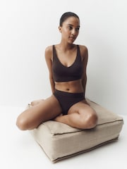 Chocolate Brown Padded Non Wire Ultimate Comfort Supersoft Modal T-Shirt Bra - Image 1 of 7