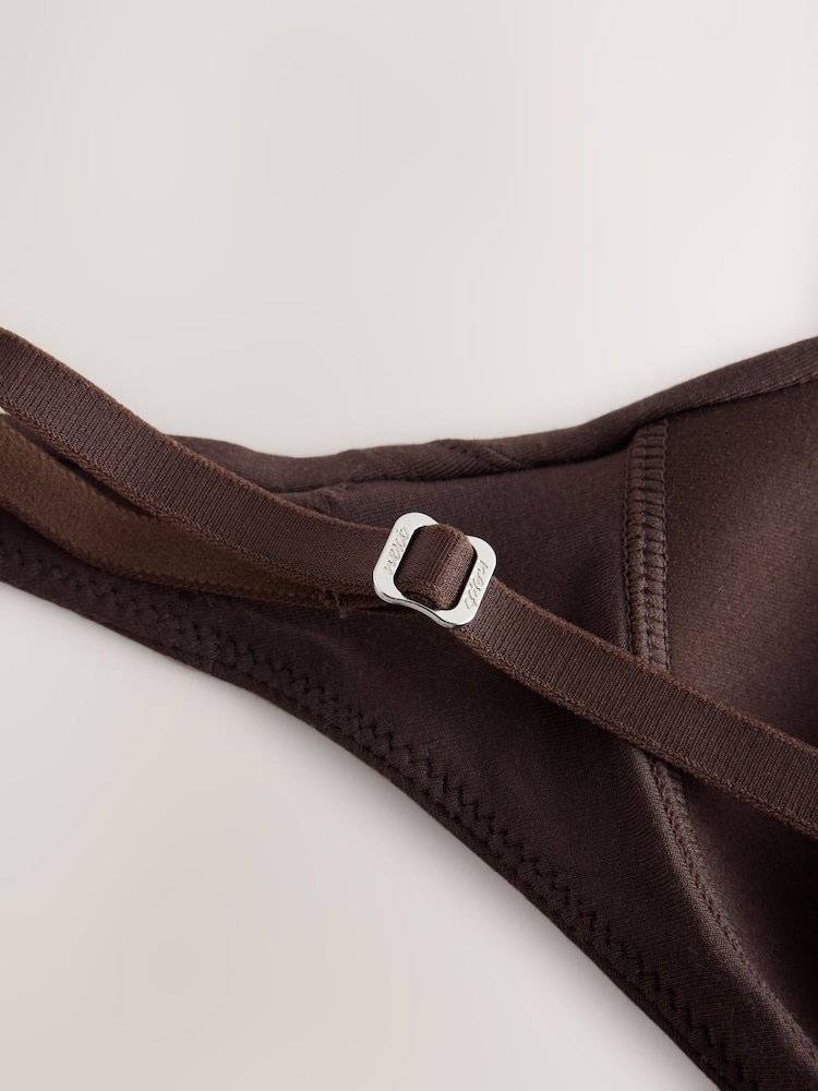 Chocolate Brown Padded Non Wire Ultimate Comfort Supersoft Modal T-Shirt Bra - Image 7 of 7