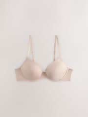 Black/White/Almond Nude Push Up A-E Ultimate Comfort Smoothing T-Shirt Bras 3 Pack - Image 3 of 6