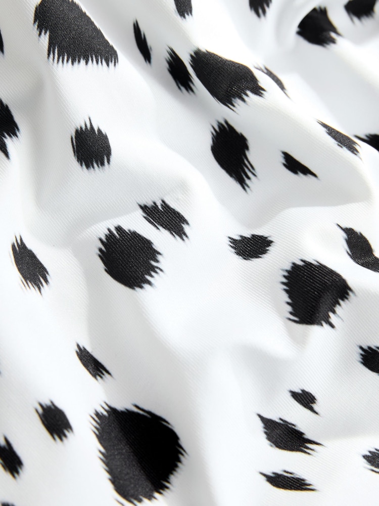 Dalmatian Print Soft Touch Slinky Boat Neck Sleeveless Top - Image 2 of 3