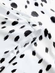 Dalmatian Print Soft Touch Slinky Boat Neck Sleeveless Top - Image 3 of 3