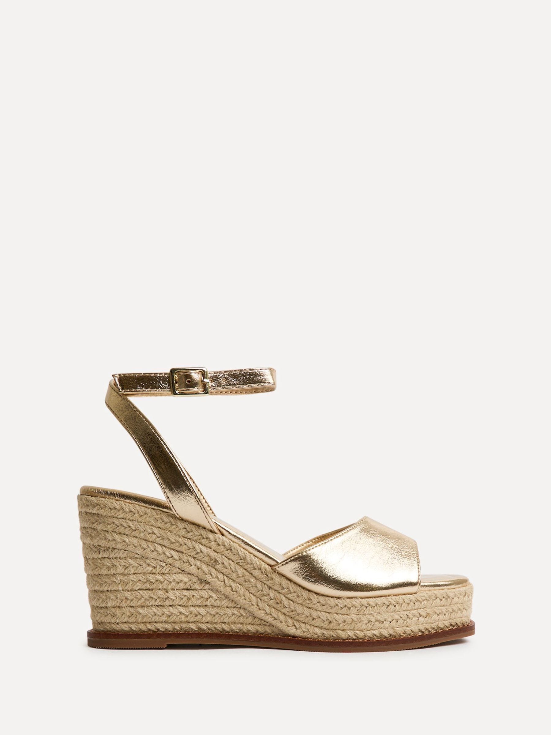 Buy Linzi Gold Scene Espadrille Platform Wedge Sandals from Next USA