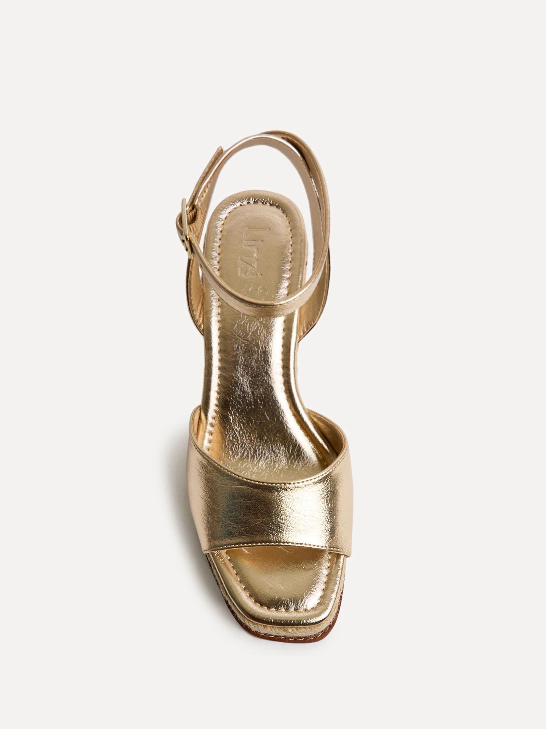 Buy Linzi Gold Scene Espadrille Platform Wedge Sandals from Next USA