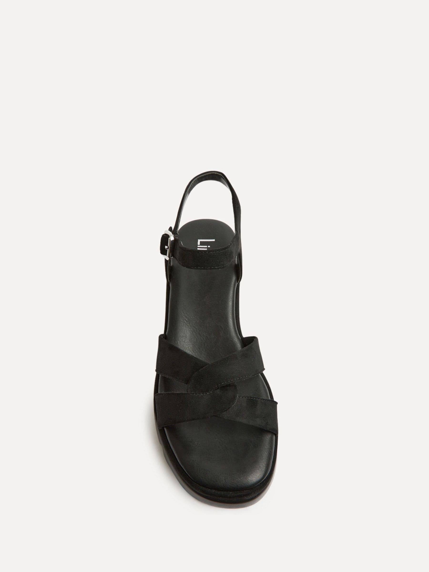 Buy Linzi Black Fate Flatform Sandal With Link Design from Next USA
