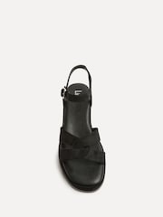 Linzi Black Fate Flatform Sandal With Link Design - Image 4 of 5