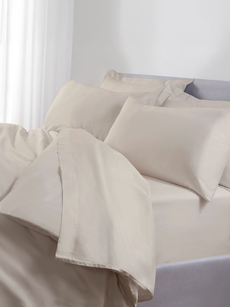 The Linen Consultancy TLC 5 Star Hotel Concept 500TC Cotton Sateen Fitte Sheet - صورة 1 من 3