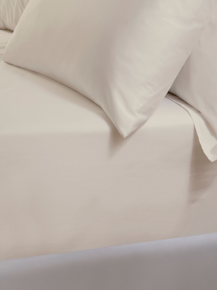 The Linen Consultancy TLC 5 Star Hotel Concept 500TC Cotton Sateen Fitte Sheet - صورة 3 من 3