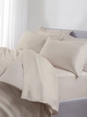 The Linen Consultancy Cream TLC 5 Star Hotel Concept 500TC Cotton Sateen Stand Pair - Image 3 of 3