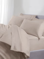The Linen Consultancy Latte TLC 5 Star Hotel Concept 500TC Cotton Sateen Duvet Cover - Image 1 of 2