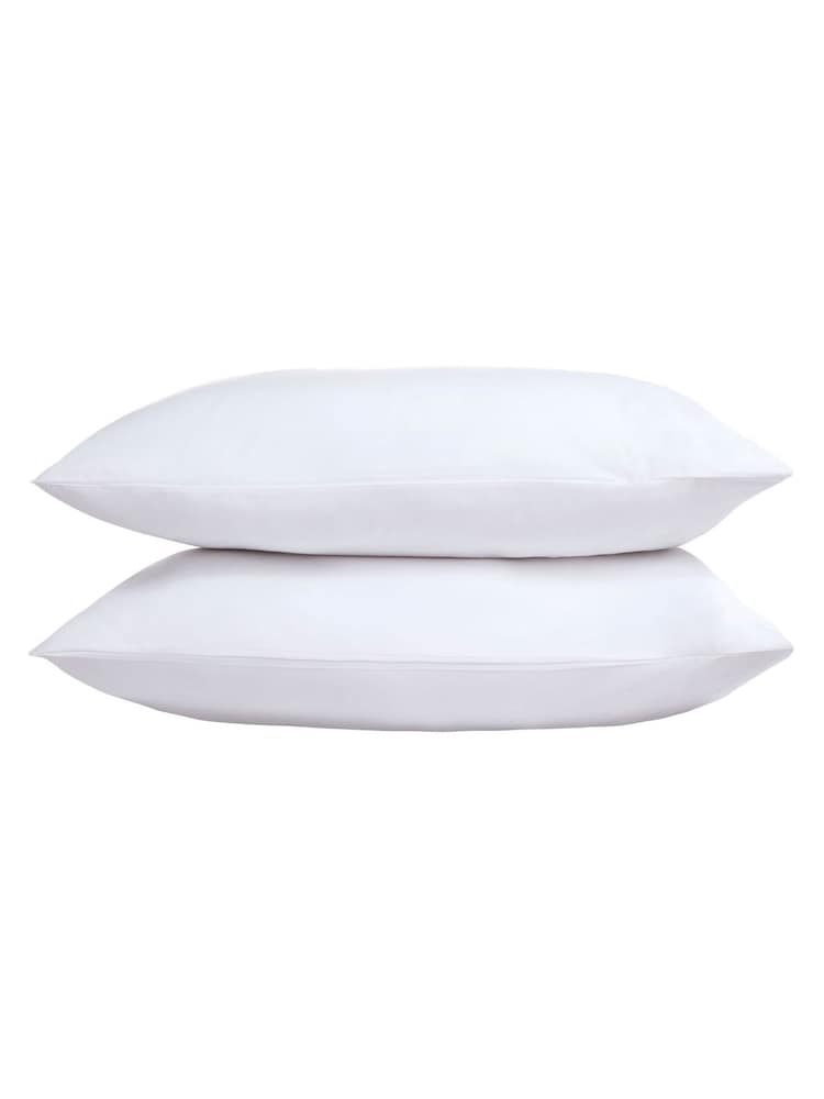 The Linen Consultancy White 5 Star Hotel Concept 500TC Cotton Sateen Stand Pillowcase Pair - Image 1 of 3
