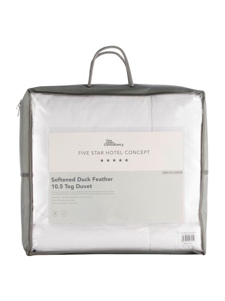 The Linen Consultancy 5 Star Hotel Concept Softened Duck Feather Duvet - Image 2 of 2 The Linen Consultancy 5 Star Hotel Concept Softened Duck Feather Duvet - Image 2 of 2
