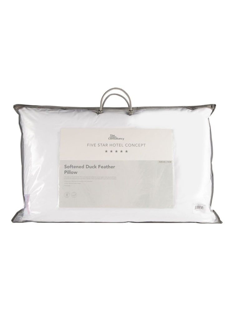 The Linen Consultancy 5 Star Hotel Concept Softened Duck Feather Pillow - Image 2 of 2