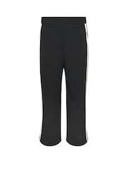 M&Co Black Petite Side Stripe Wide Leg Trousers - Image 5 of 5